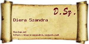 Diera Szandra névjegykártya